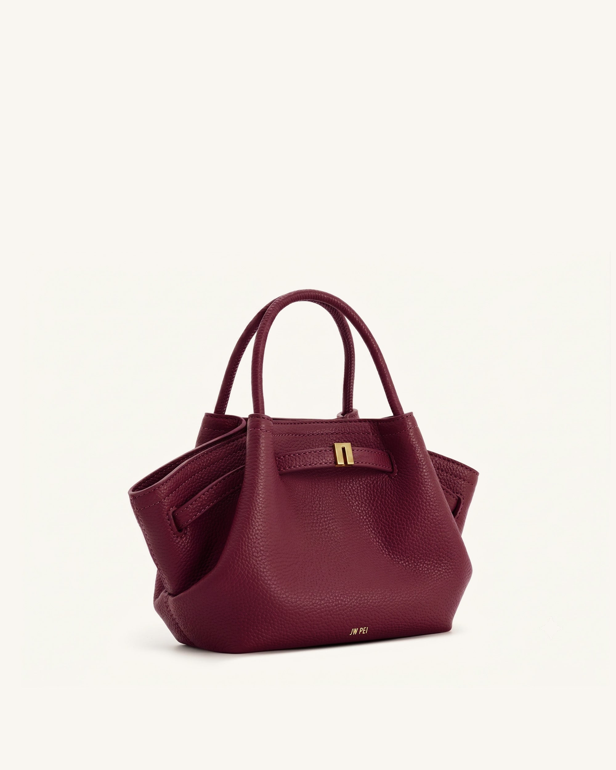 Hana Mini Tote Bag - Burgundy | JW PEI
