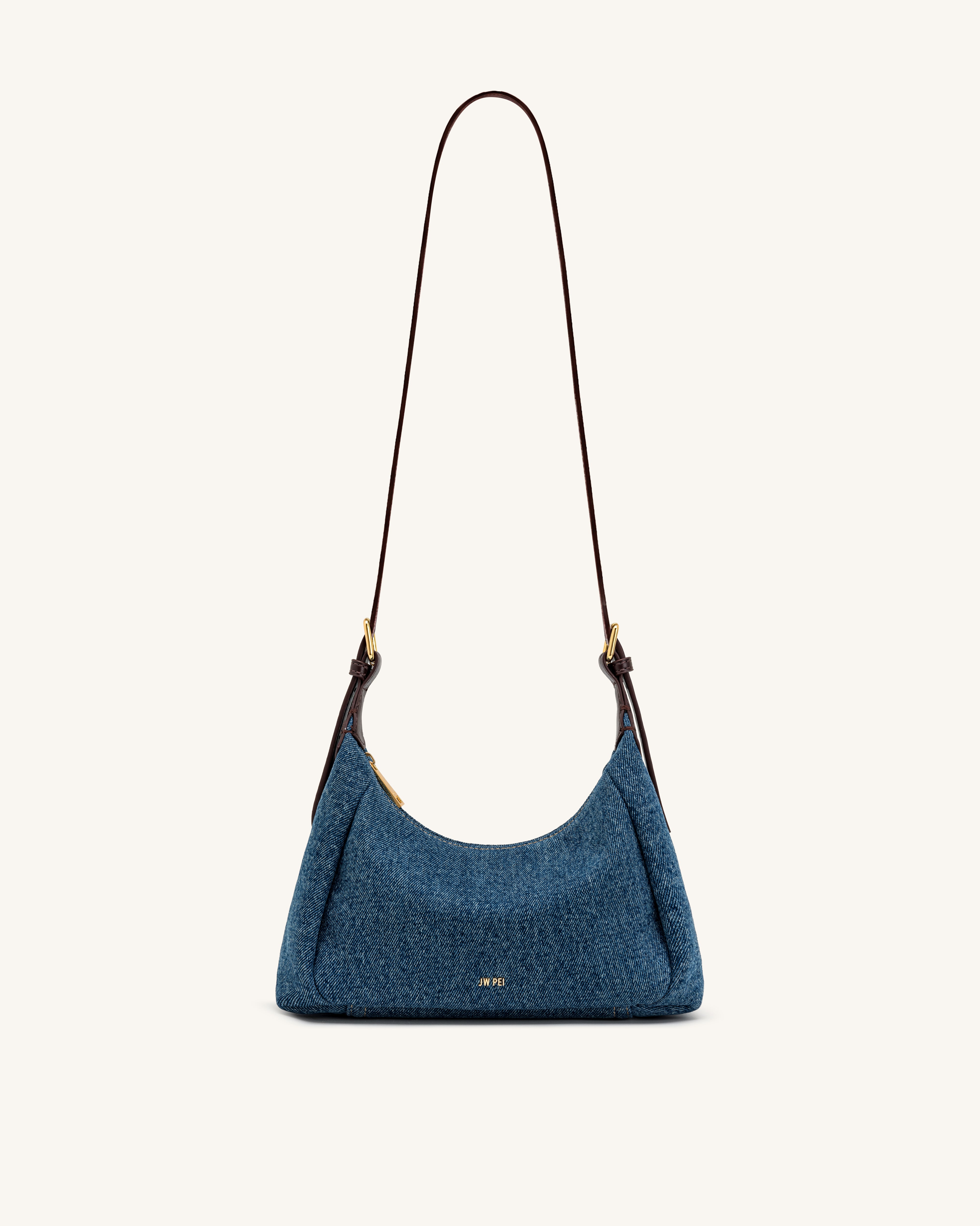 Velora Denim Shoulder Bag - Blue Denim | JW PEI