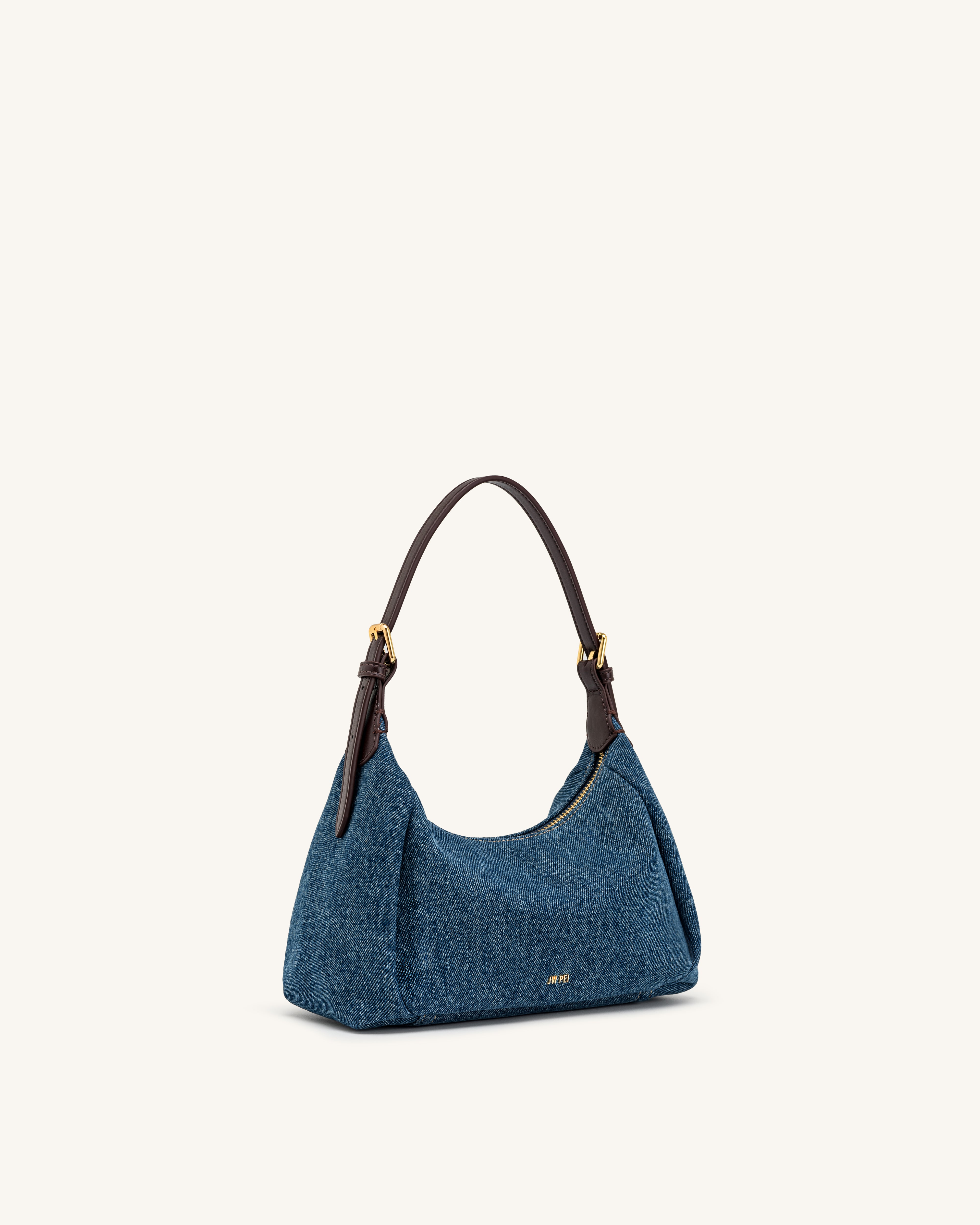 Velora Denim Shoulder Bag - Blue Denim | JW PEI