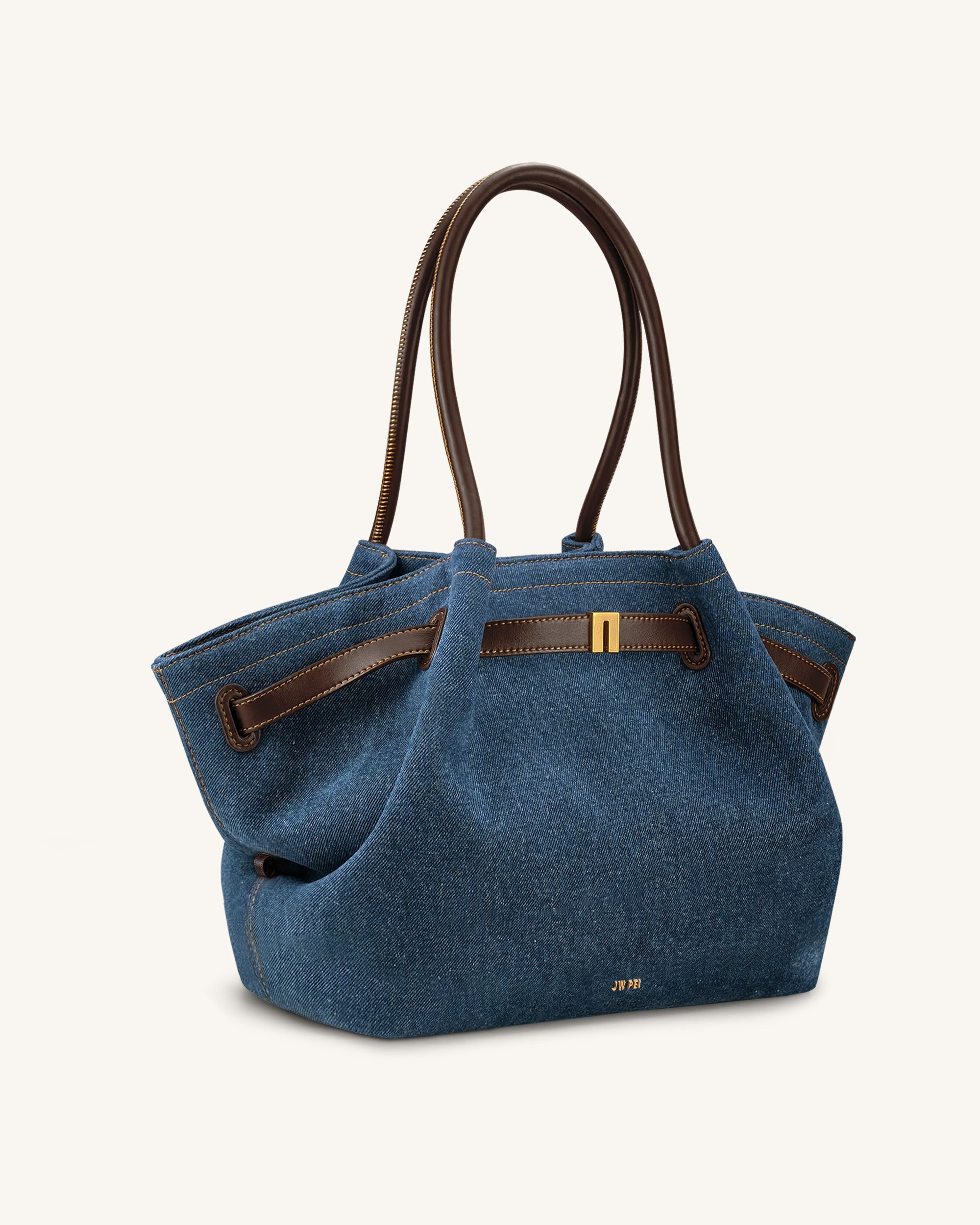 バッグ hana Hana Large Tote Bag - Dark Blue Denim | JW PEI