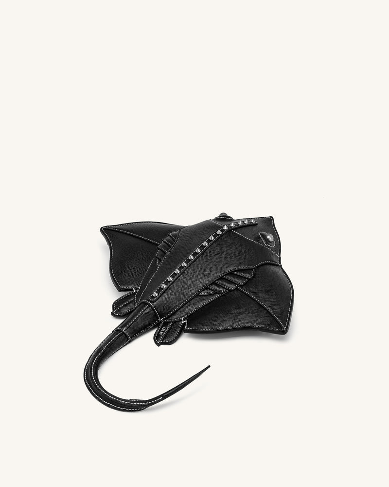 Odelle Manta Ray Crossbody Bag - Black