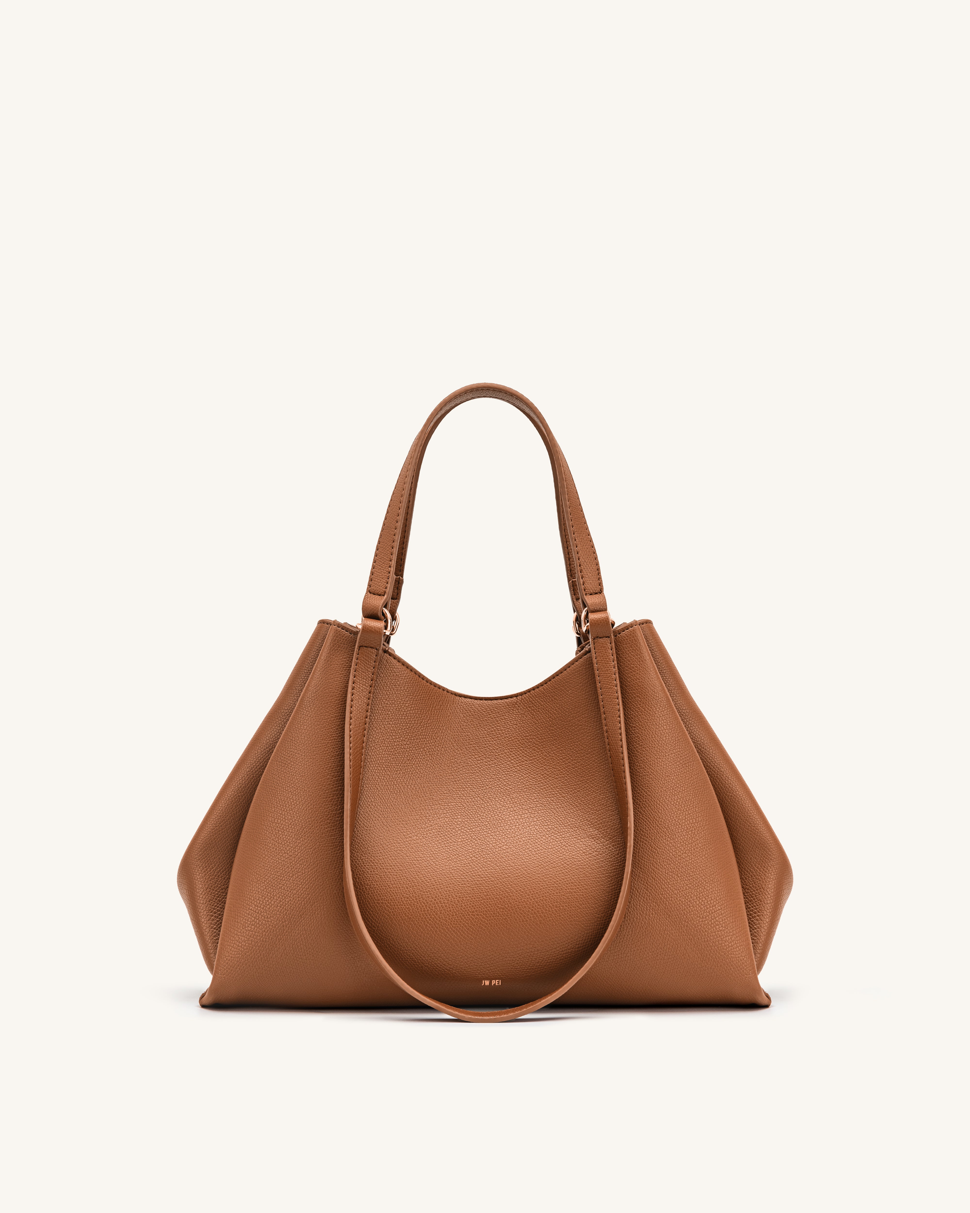 Virelia Double Handle Tote Bag - Cognac | JW PEI