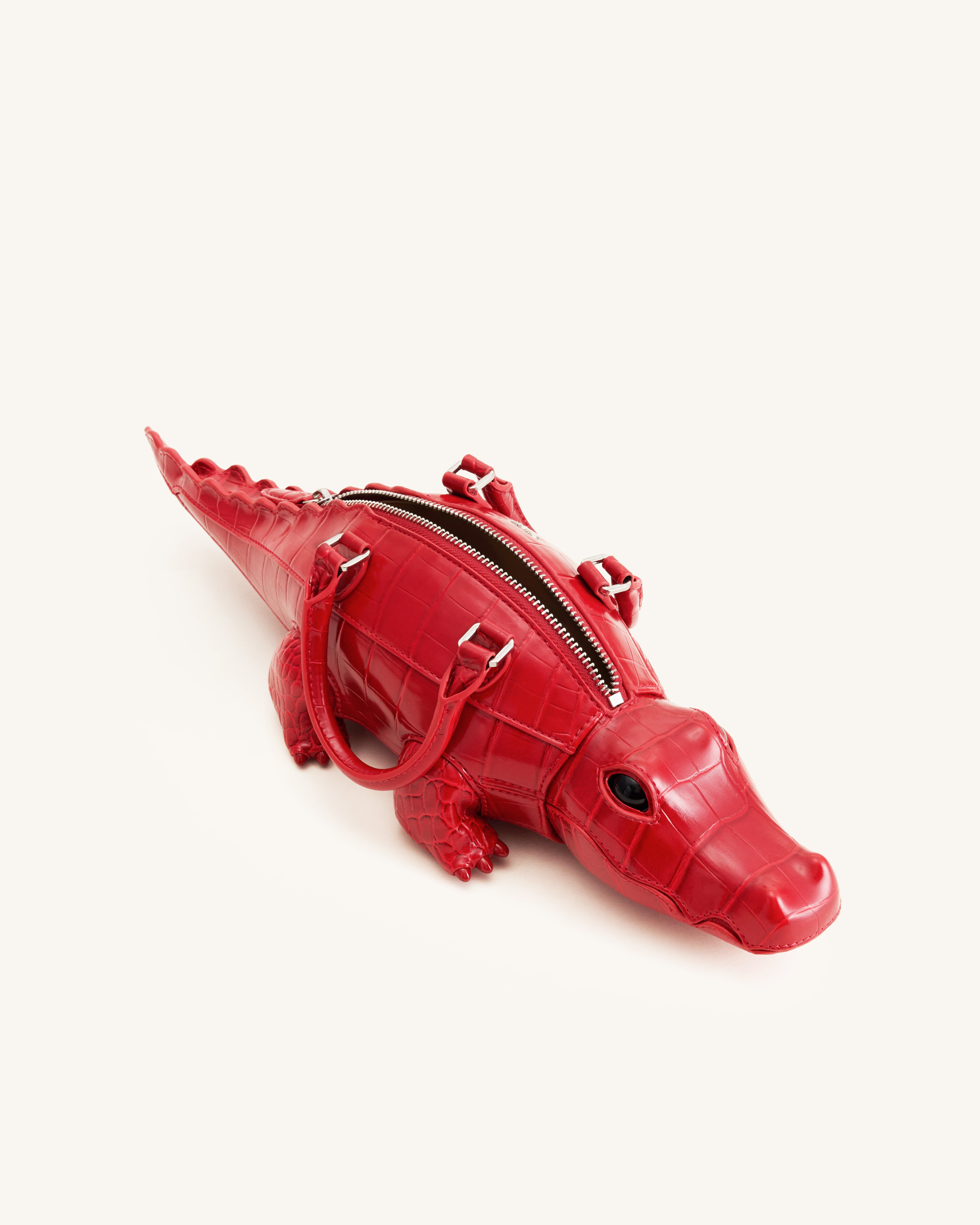 Jayden Crocodile Novelty Handbag - Red | JW PEI