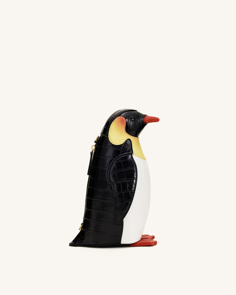 Pia Penguin Crossbody Bag - Black/White