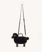Luna Sheep Top Handle Bag - Black