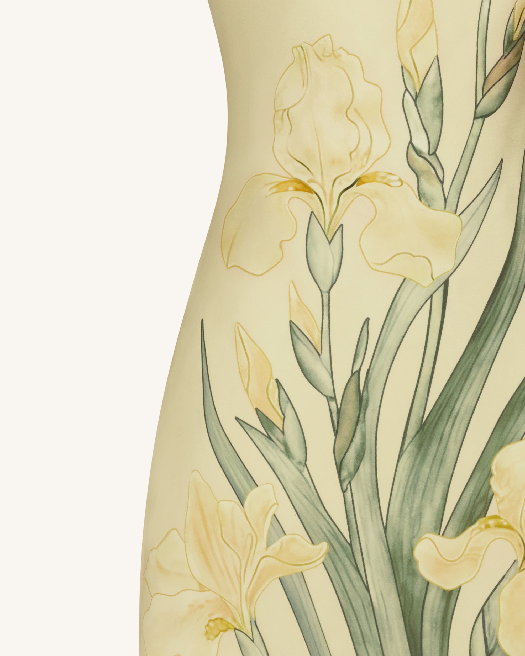 Floral Printed Mini Dress - Yellow