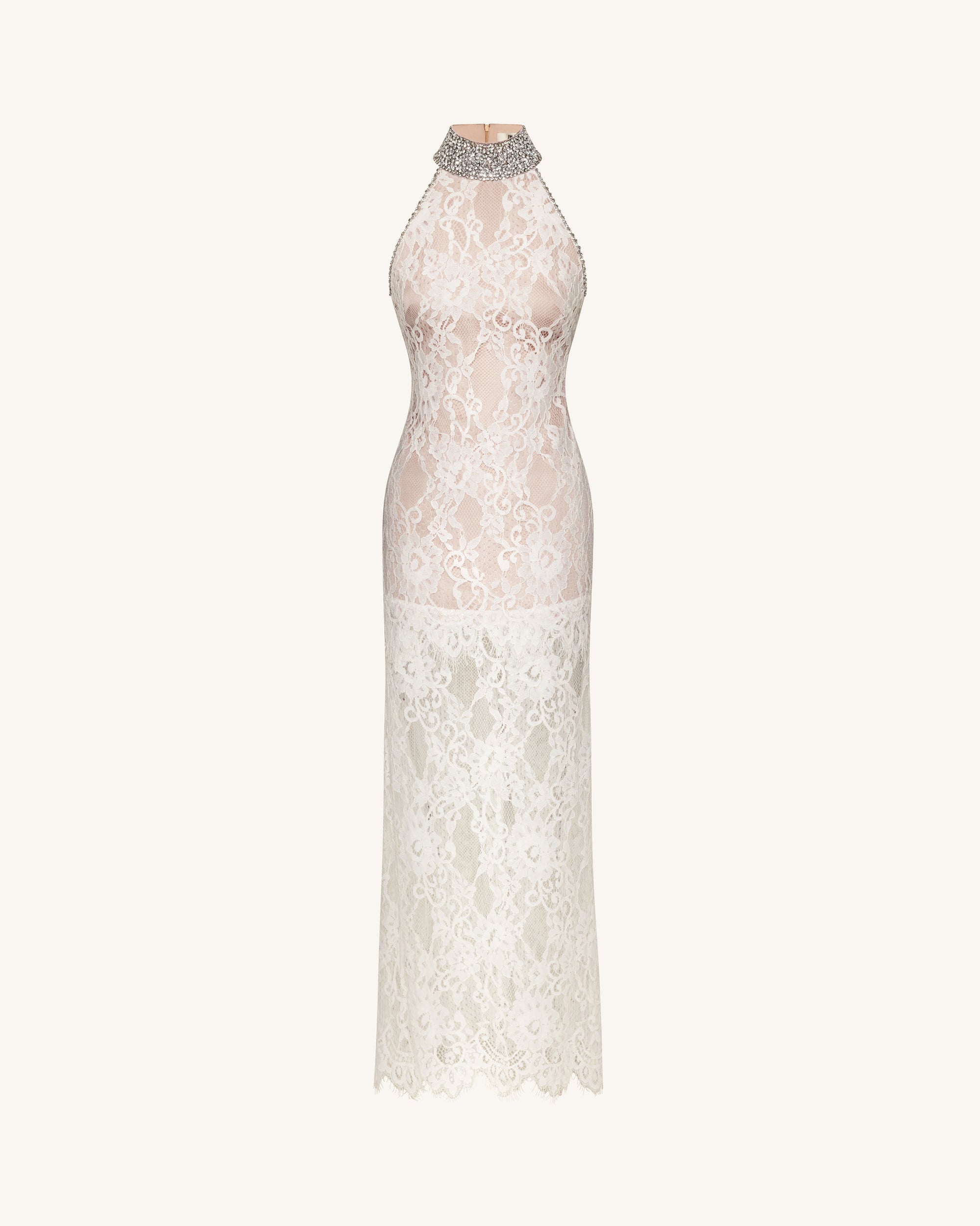 lace halter top dress Jeweled - White Category_Shoes/Stacy Adams Bright Colored & Colorful out add feminine contrast Color:Antique Gold