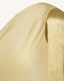 One Shoulder Fringe Midi Dress - Champagne