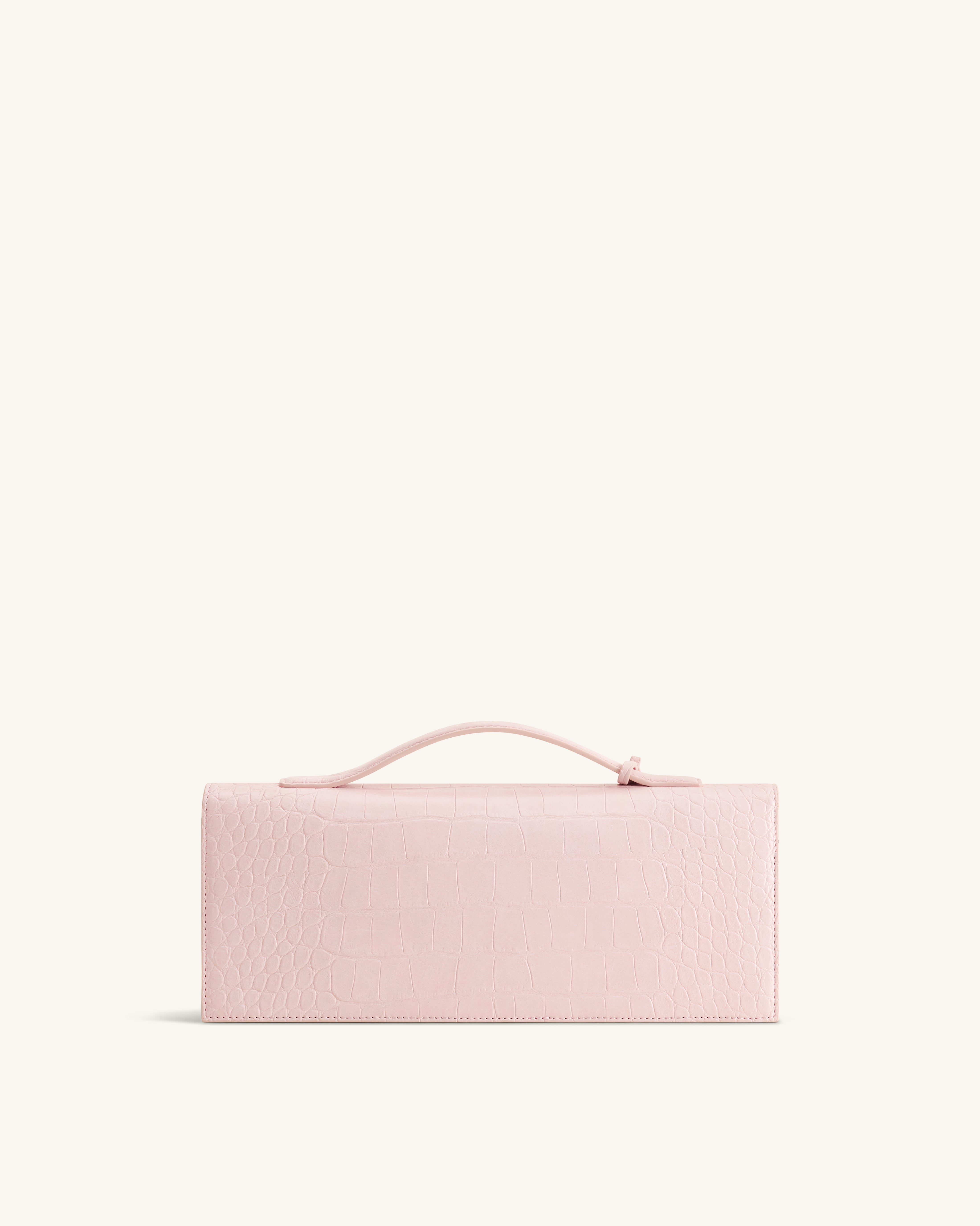 Celeste Envelope Top Handle Bag - Pink Croc | JW PEI