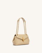 Valerie Chain Flap Shoulder Bag - Khaki