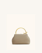 Bruna Dachshund Metal Handle Top Handle Bag - Light Brown