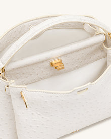 Carmen Top Handle Bag - Milky White