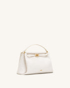 Carmen Top Handle Bag - Milky White