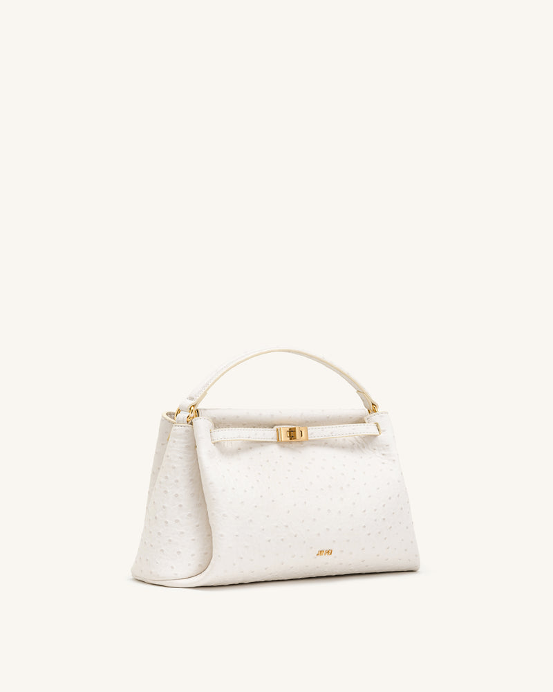 Carmen Top Handle Bag - Milky White