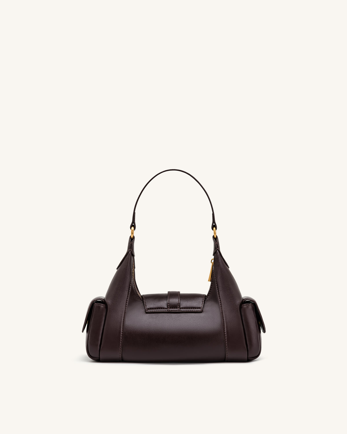Estelle Pocket Shoulder Bag - Dark Brown