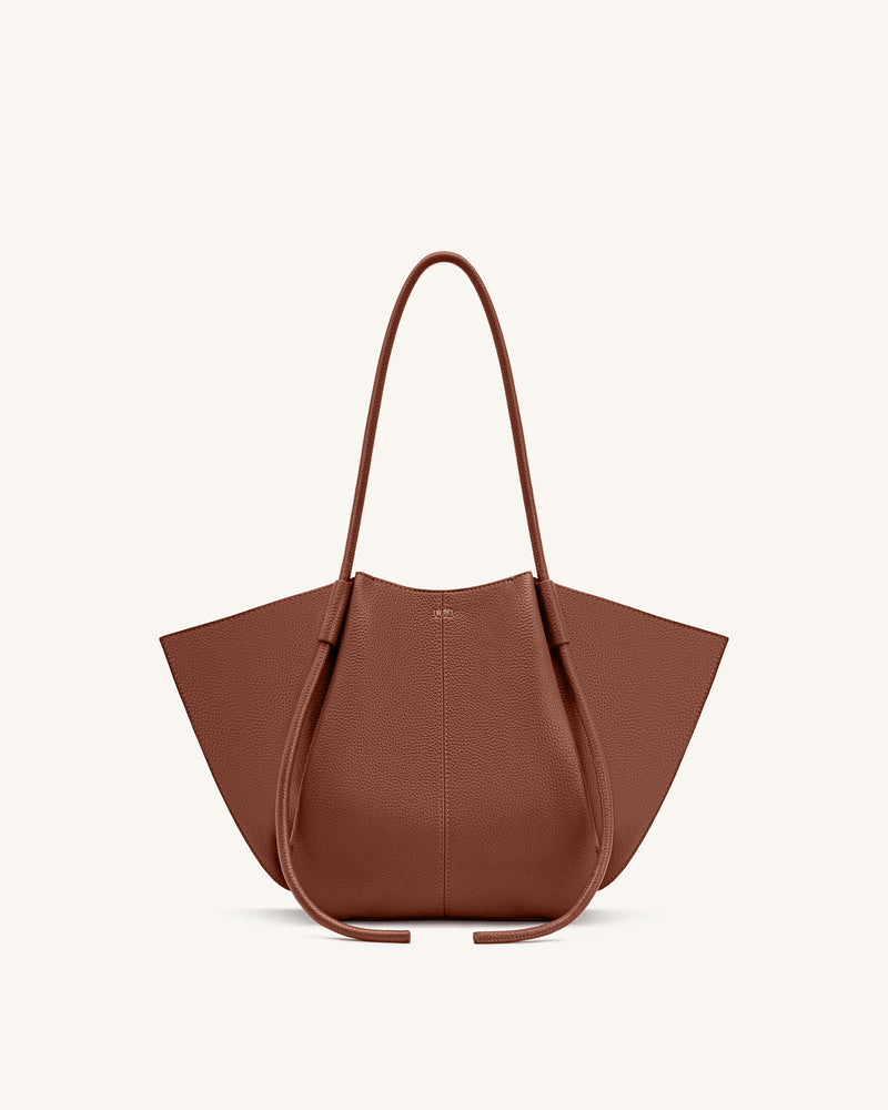 Nala Wide Tote Bag - Yellow Brown