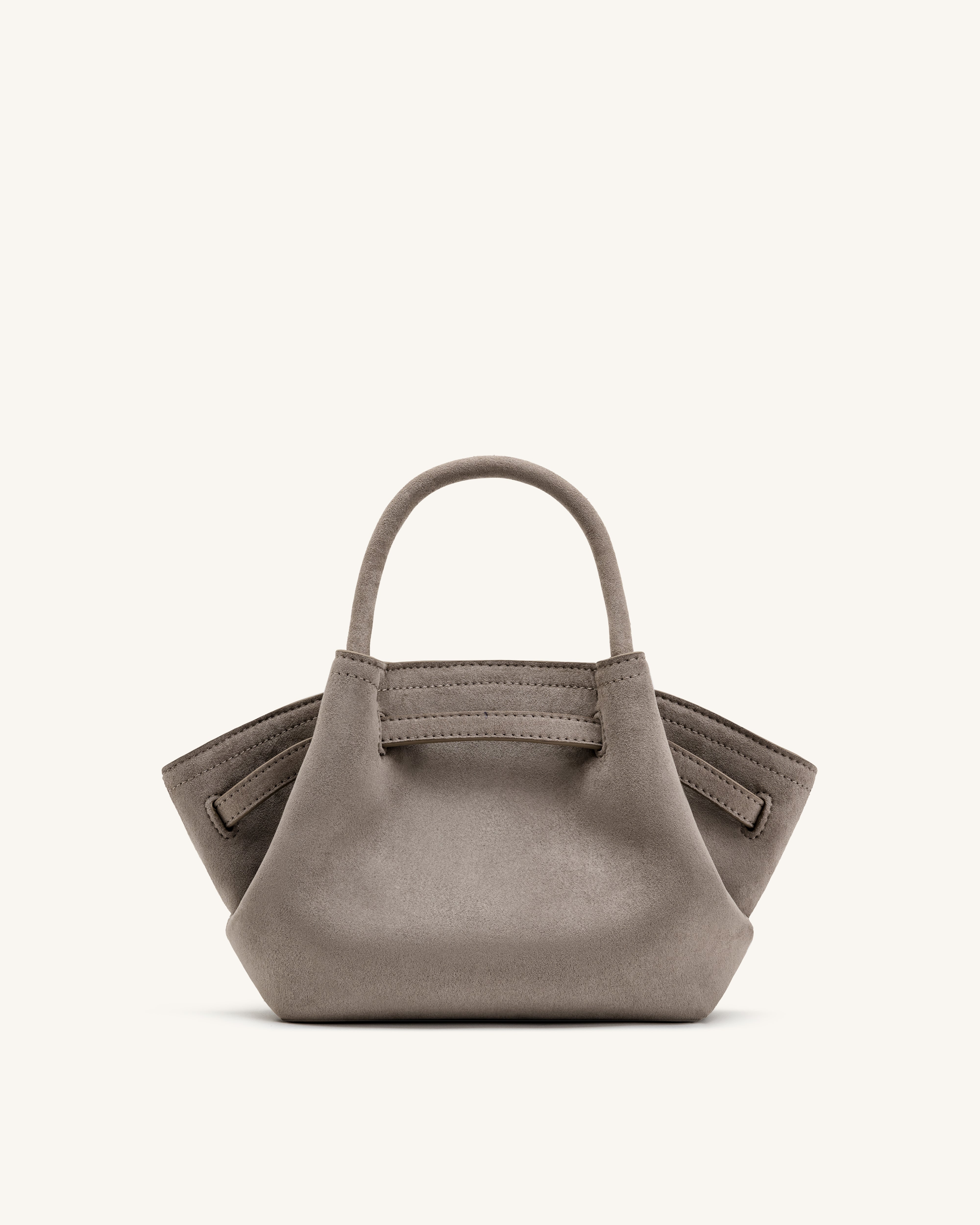 Hana Mini Faux Suede Tote Bag - Gray | JW PEI