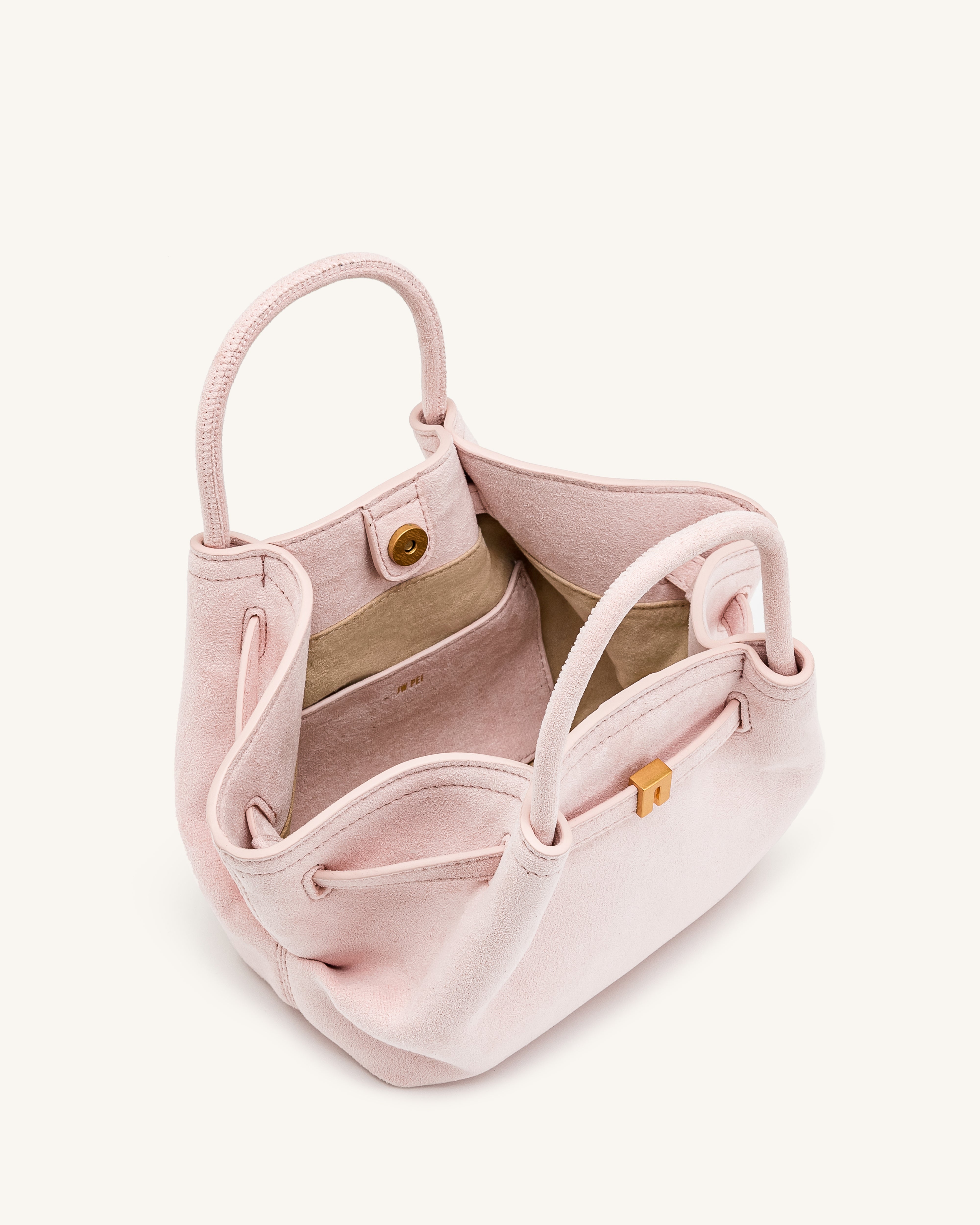 Hana Mini Faux Suede Tote Bag - Pink | JW PEI