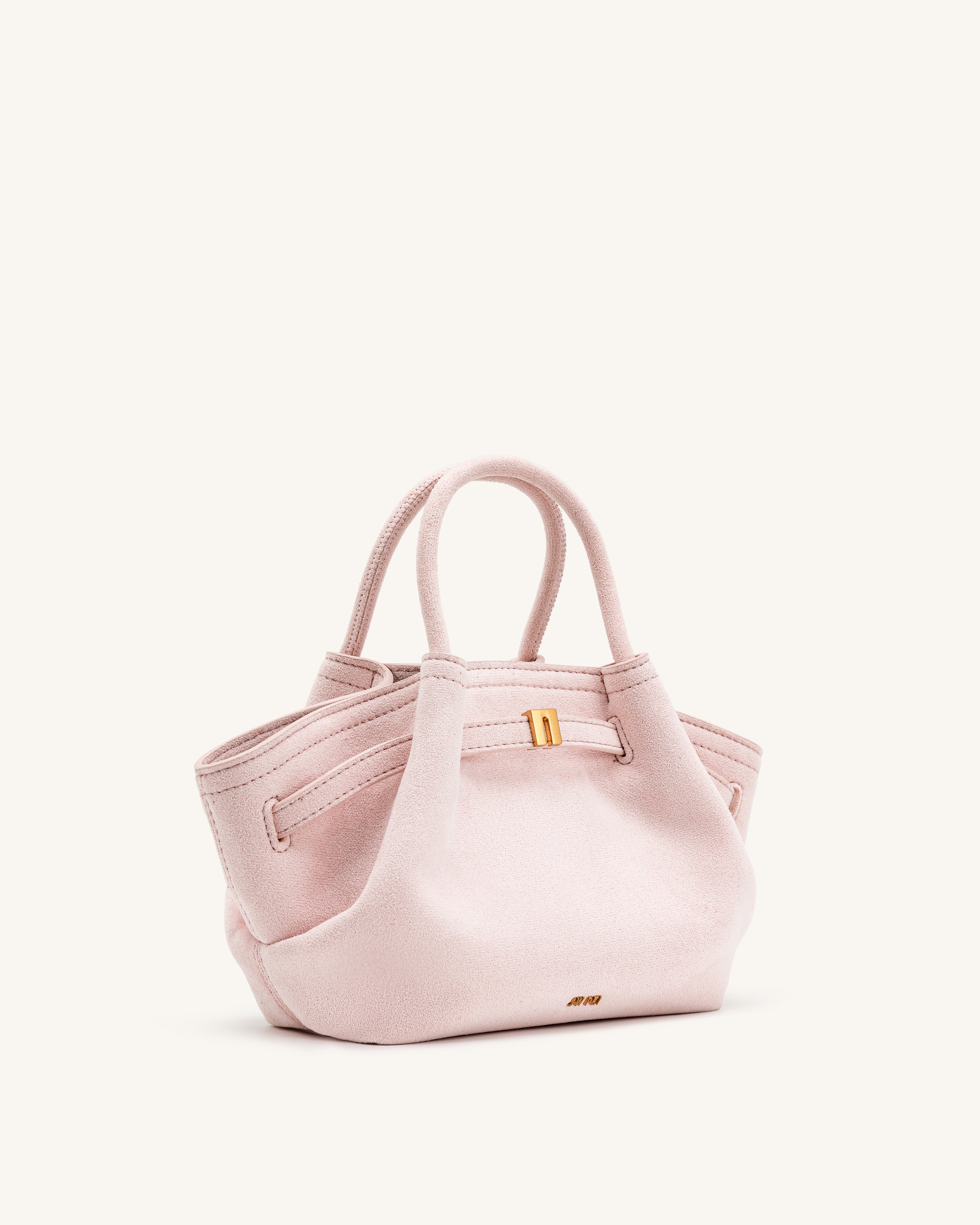 Hana Mini Faux Suede Tote Bag - Pink | JW PEI