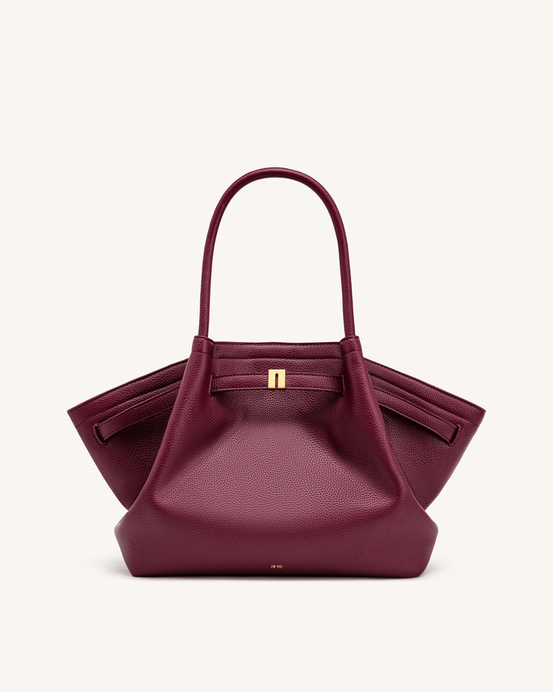 Hana Medium Tote Bag - Burgundy
