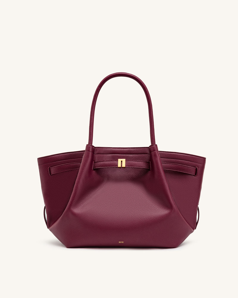 Hana Medium Tote Bag - Burgundy