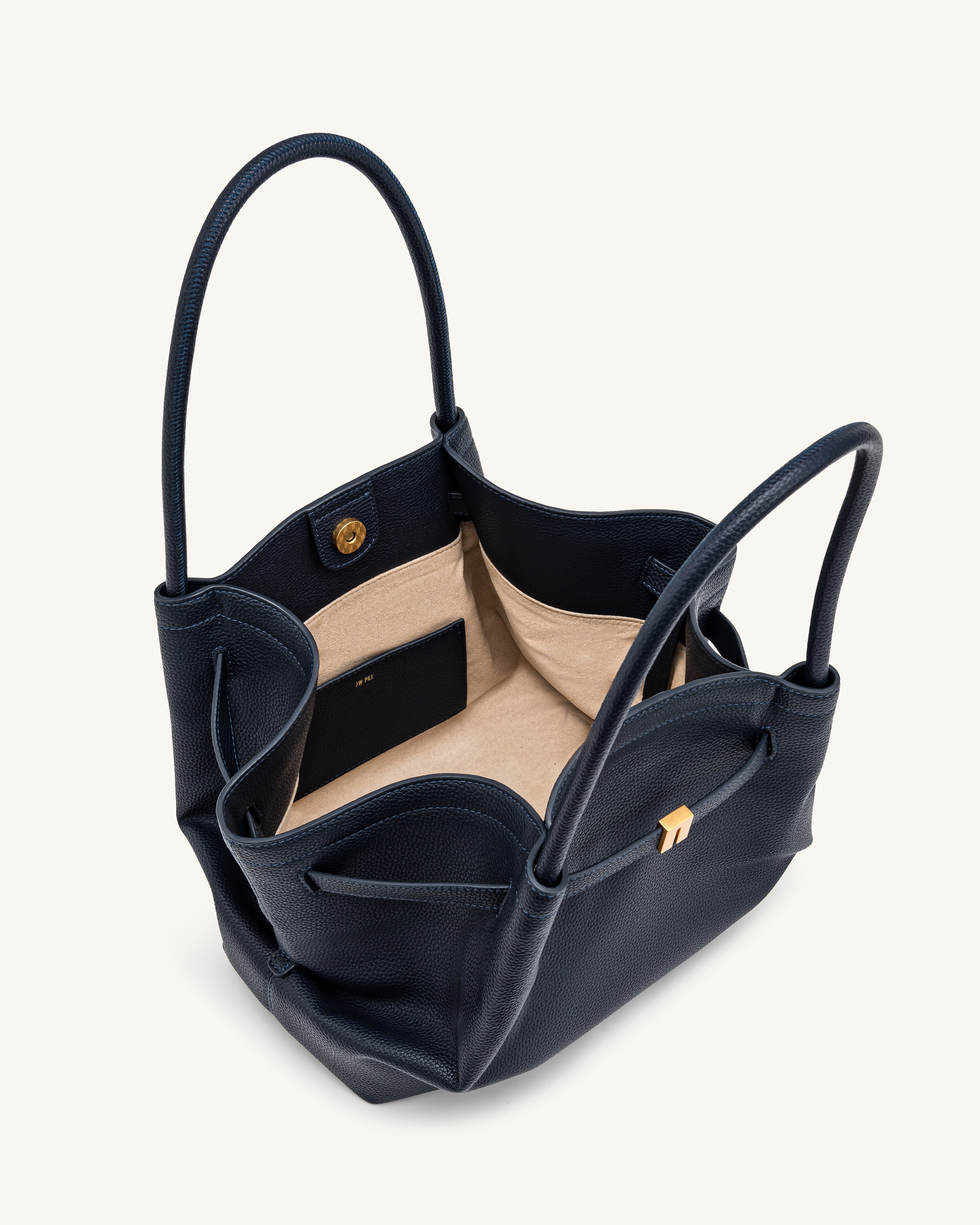 Hana Medium Tote Bag - Navy Blue | JW PEI