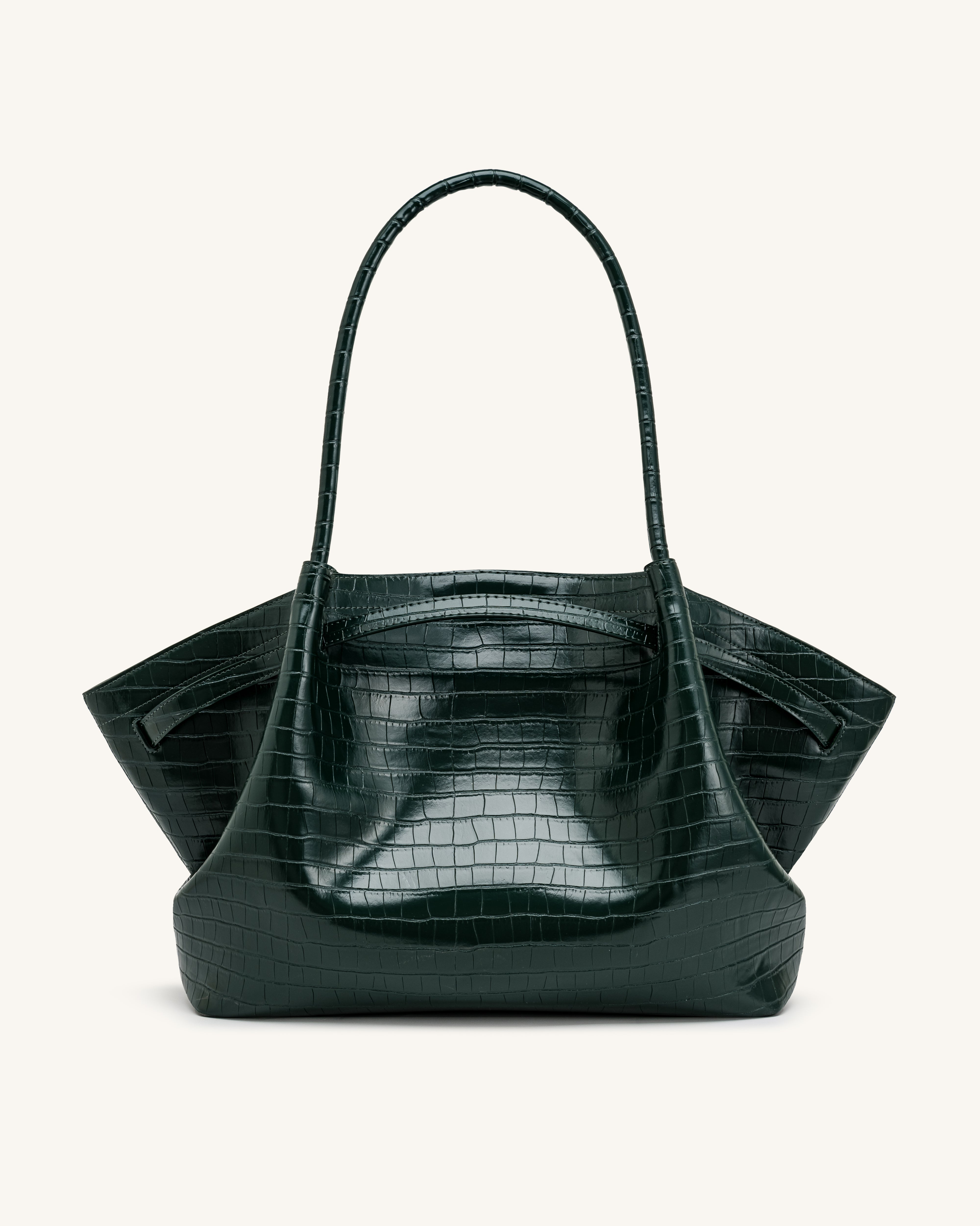 Hana Large Tote Bag - Green Croc | JW PEI