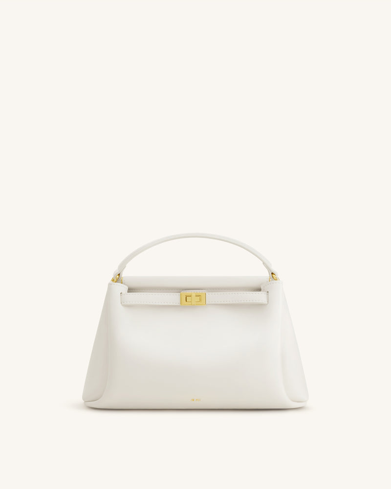 Carmen Top Handle Bag - White