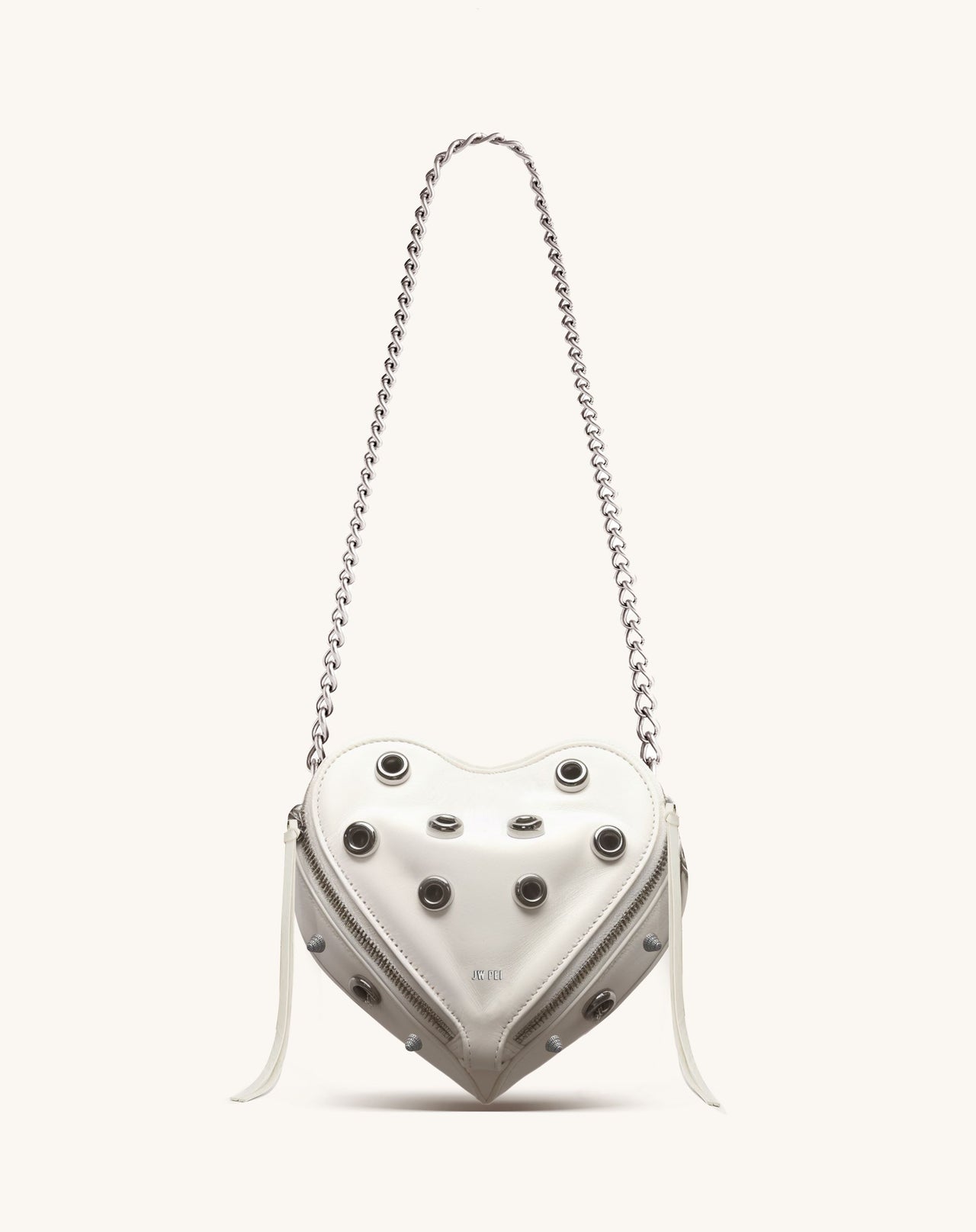 Emely Heart shaped bag - White