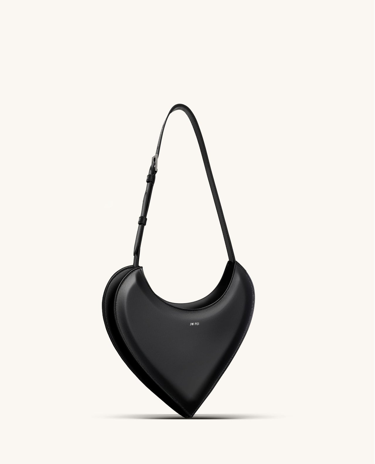 Raissa Heart shaped bag - Black