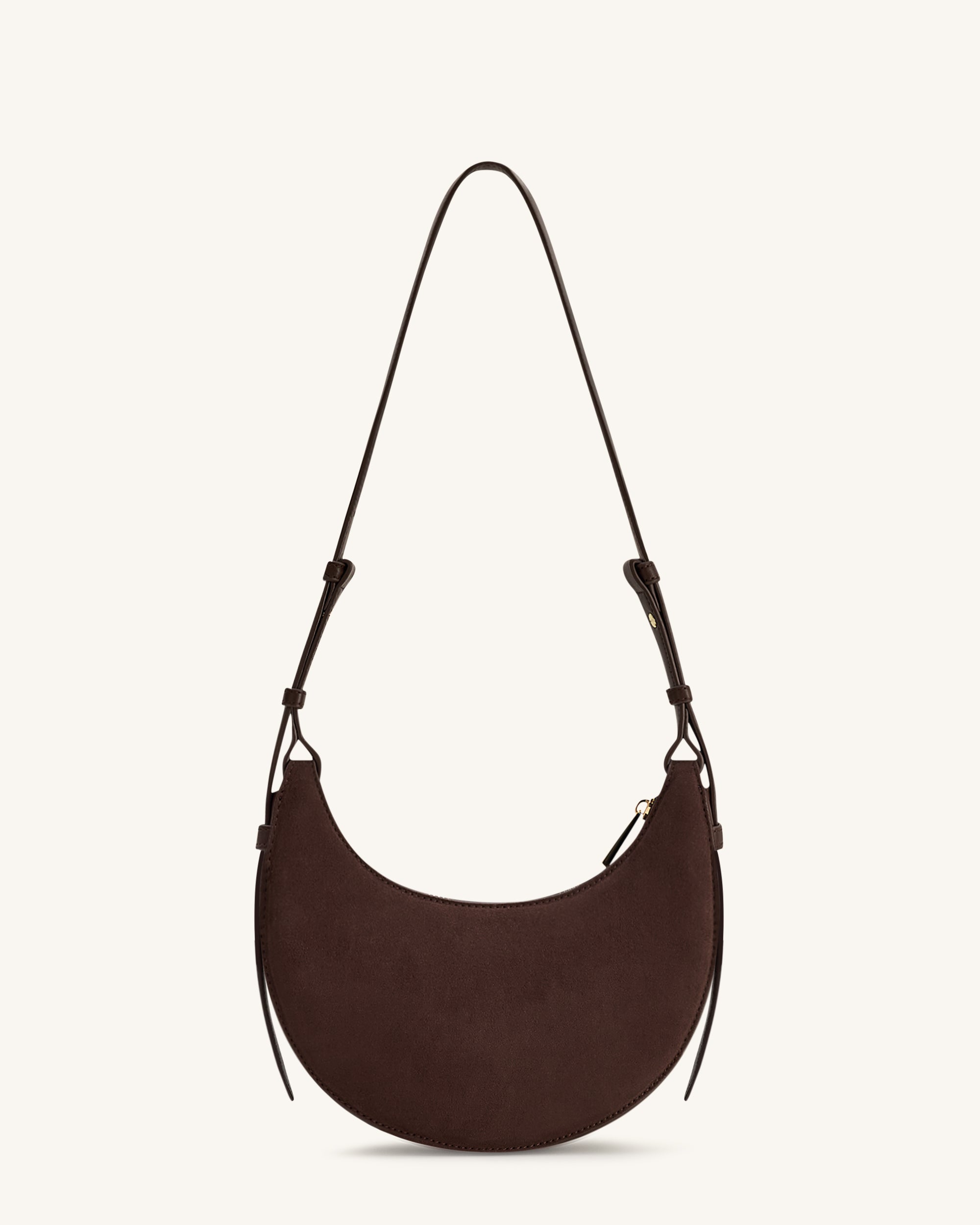 Sharon Faux Suede Crossbody Bag - Coffee Brown | JW PEI