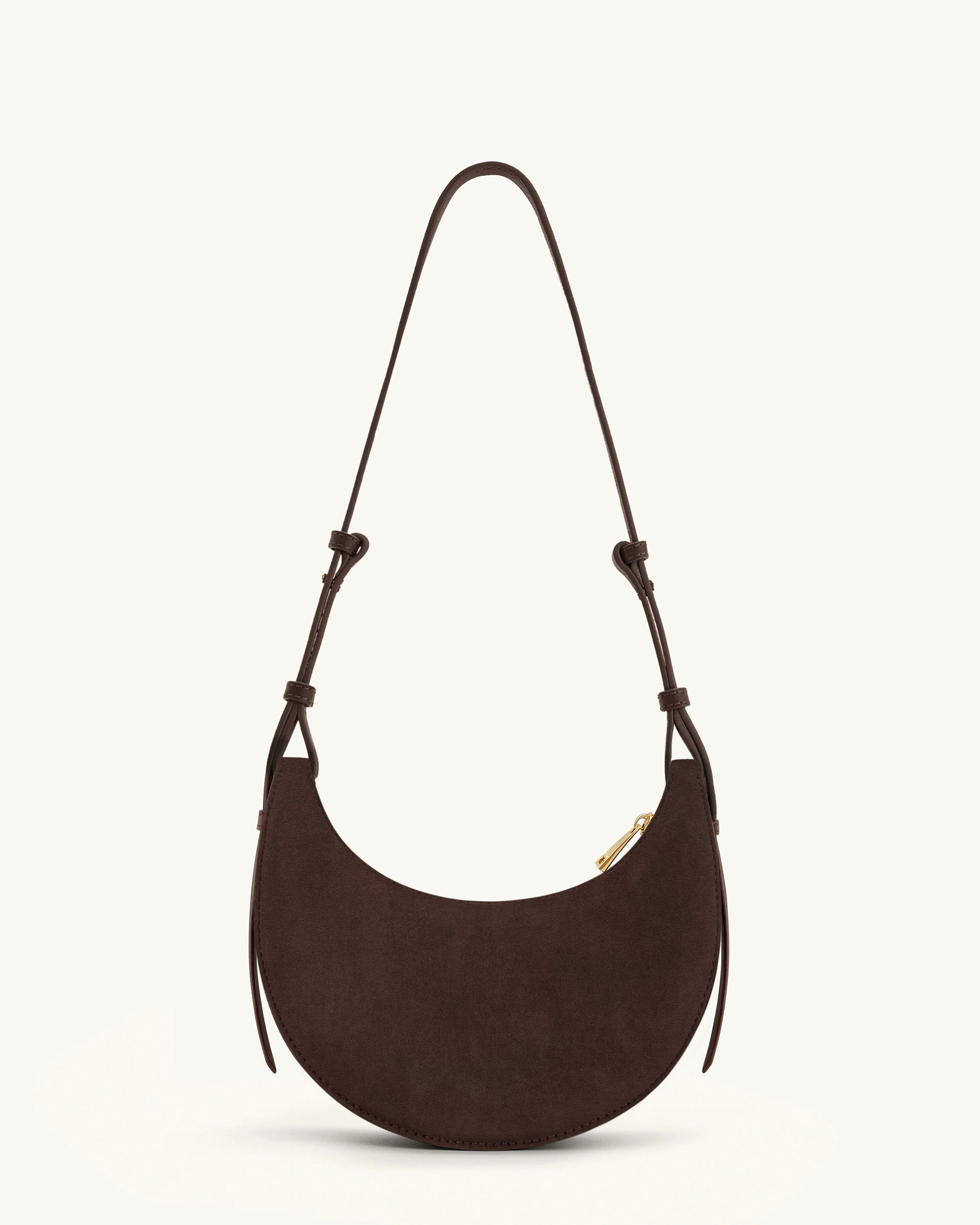 Sharon Faux Suede Crossbody Bag - Coffee Brown | JW PEI