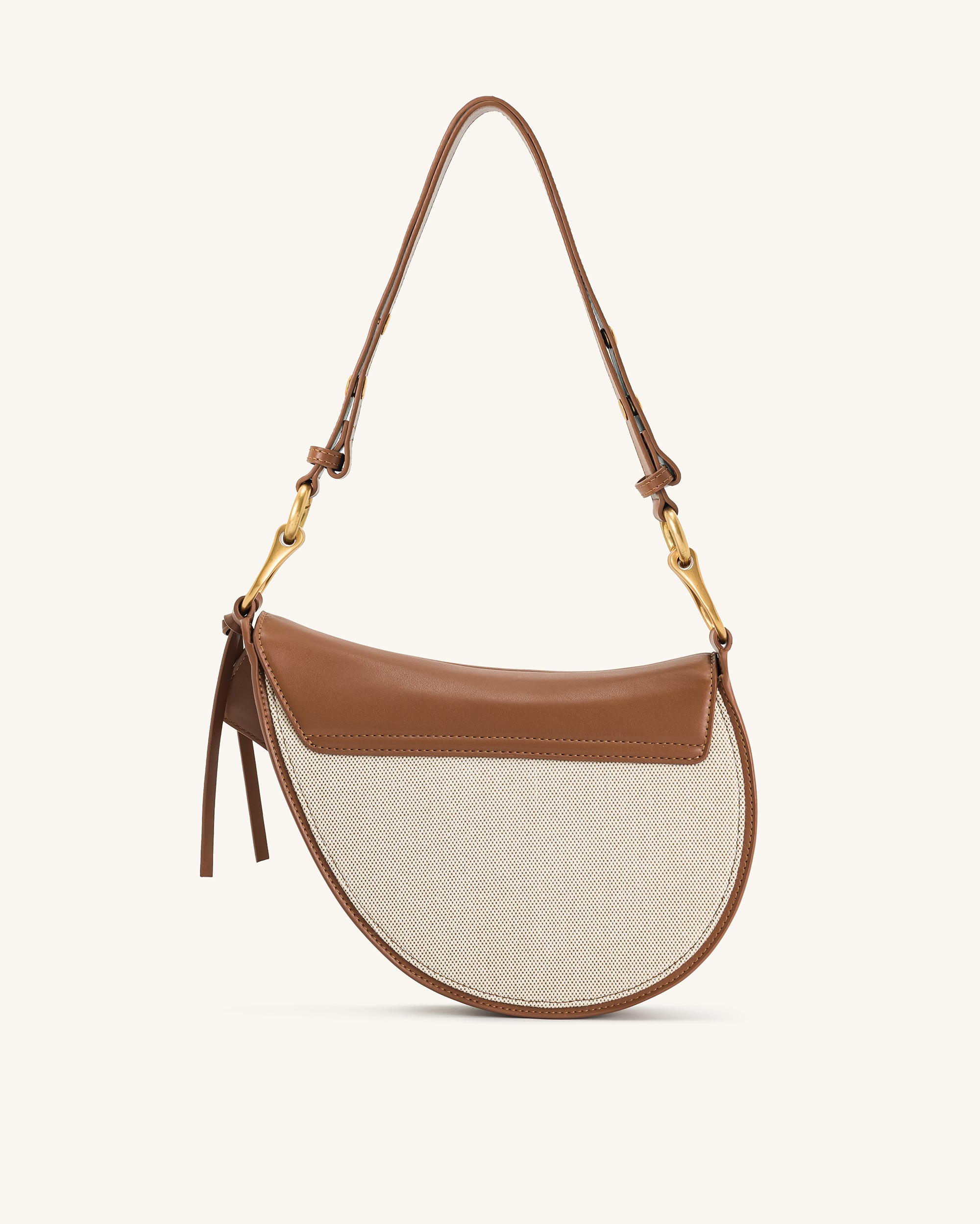 Ashlie Crossbody Bag - Brown Canvas | JW PEI