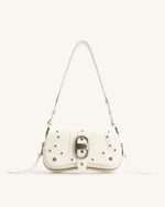 JW PEI TESSA CRUSHED SHOULDER BAG - WHITE NIB