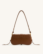 Joy Crushed Shoulder Bag - Brown