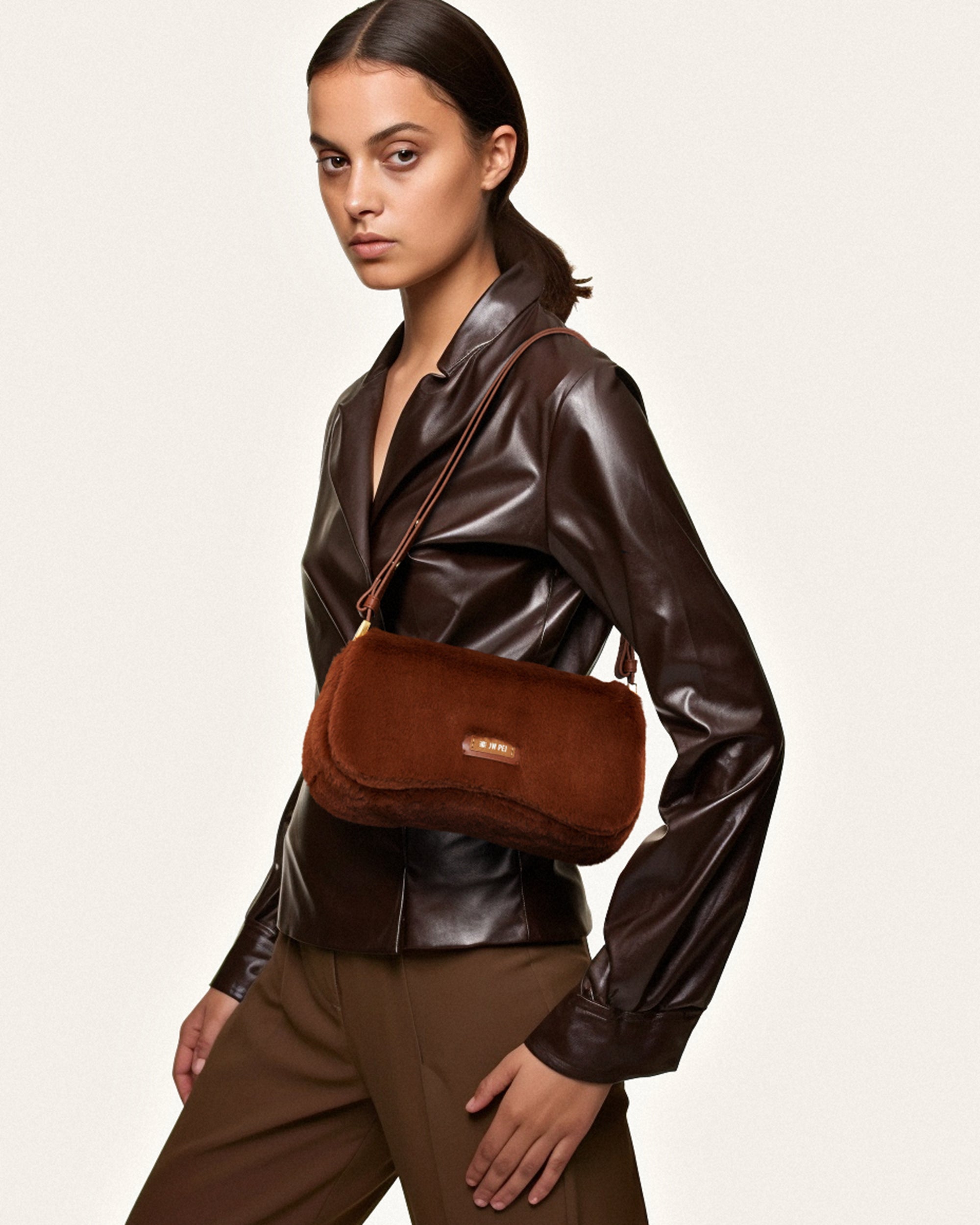 JW PEI Women's Shoulder Handbags Trendy Replacement Faux Pearl