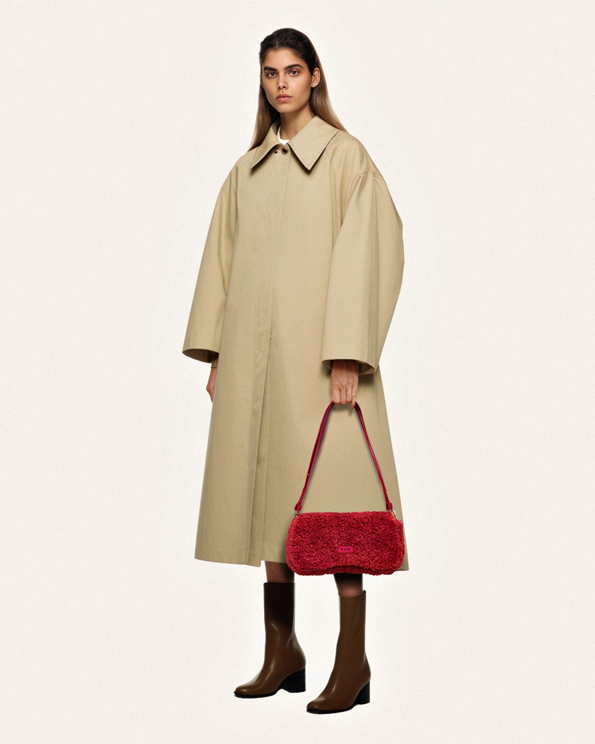 JW PEI Solid Color Pudding Bag JOY Niche Design New Style Bag Fashion  Adjustable Crossbody Bag