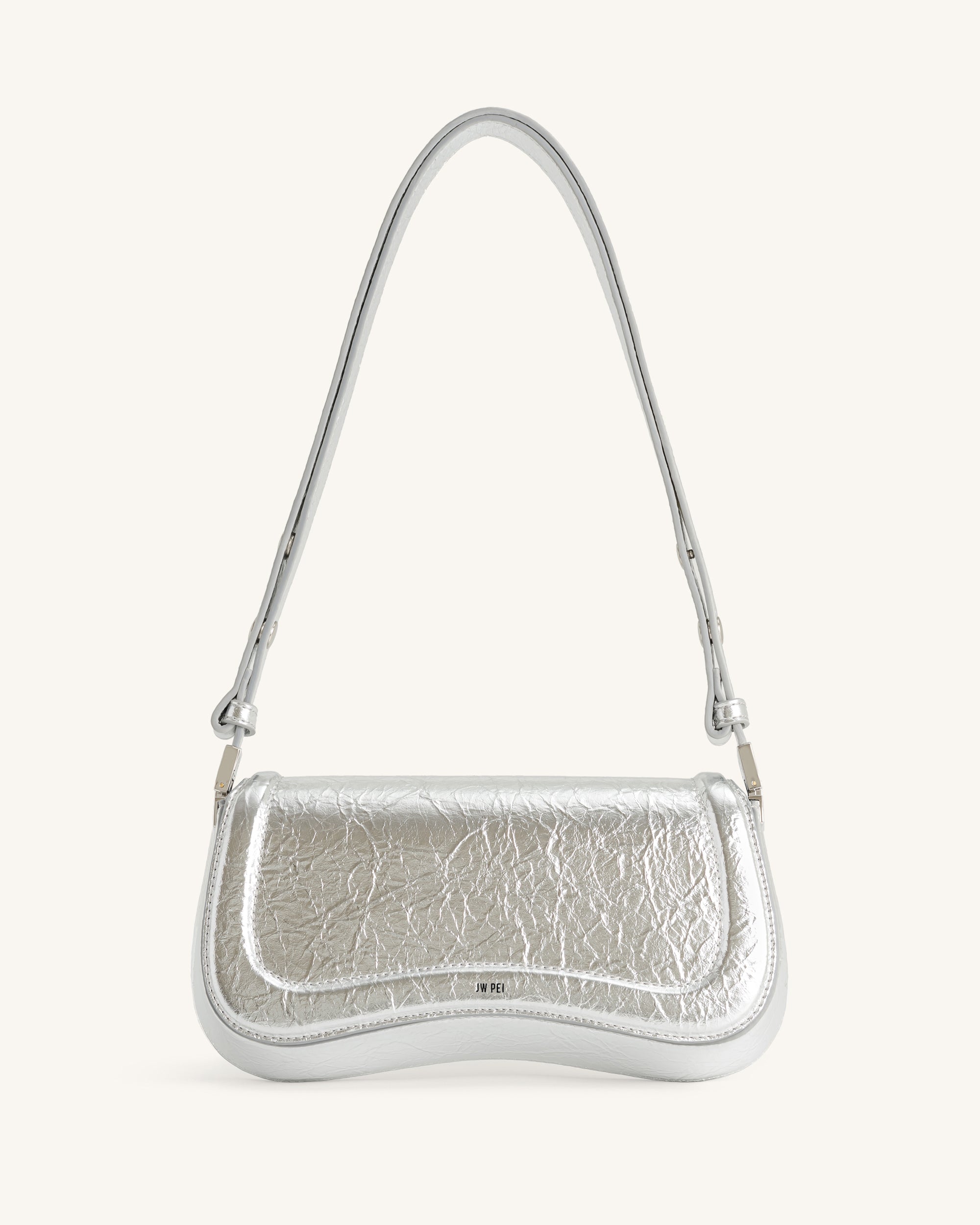 JW Pei Joy Metallic Faux Leather Shoulder Bag