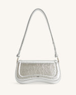Joy Metallic Shoulder Bag - Silver
