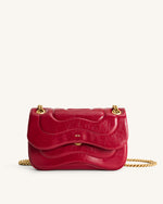 Tina Quilted Chain Crossbody - Claret