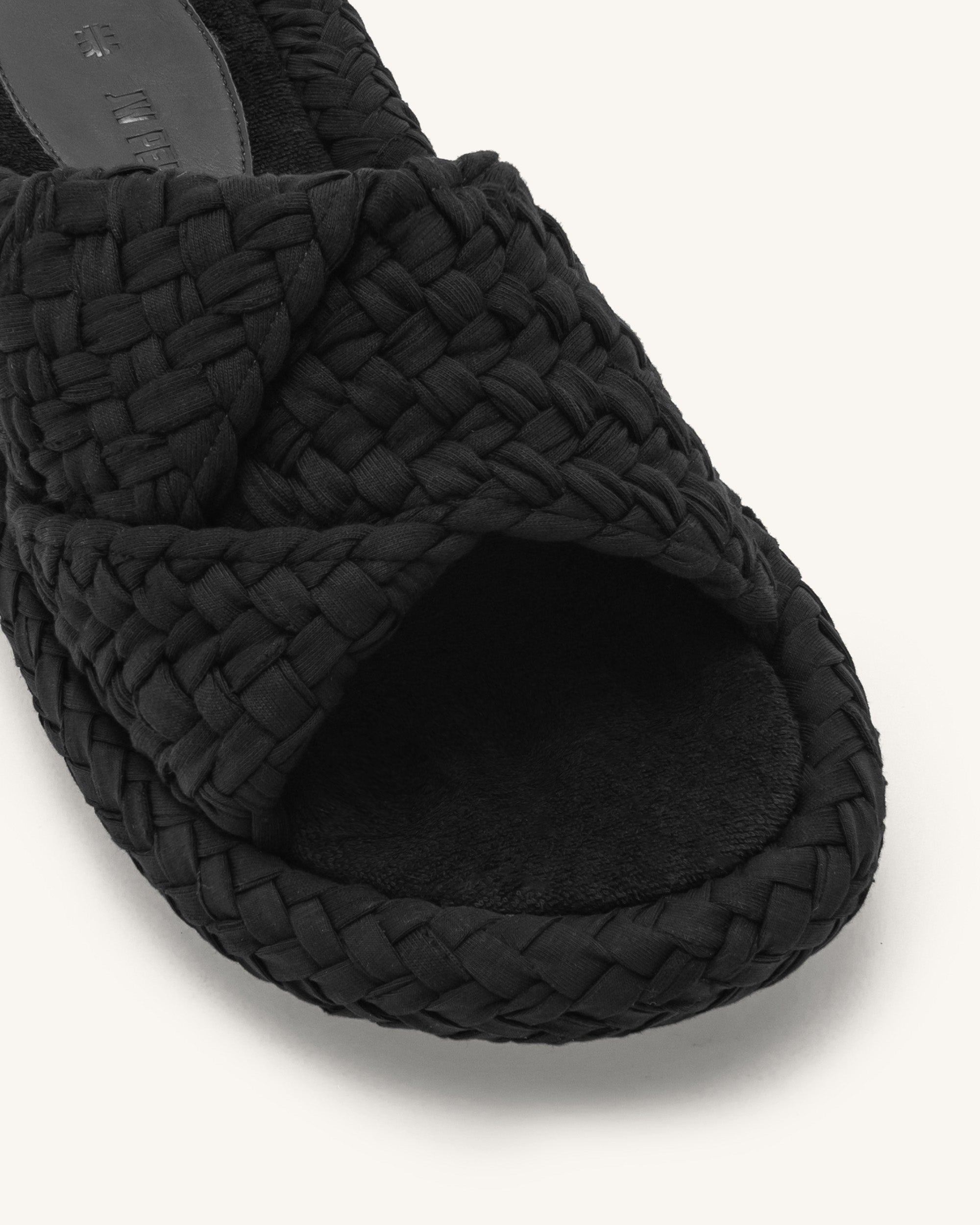 bbblllaaahhh Y-Type Sandals 26cm ブラブラブラ Lilah Woven Platform Sandal - Black | JW PEI