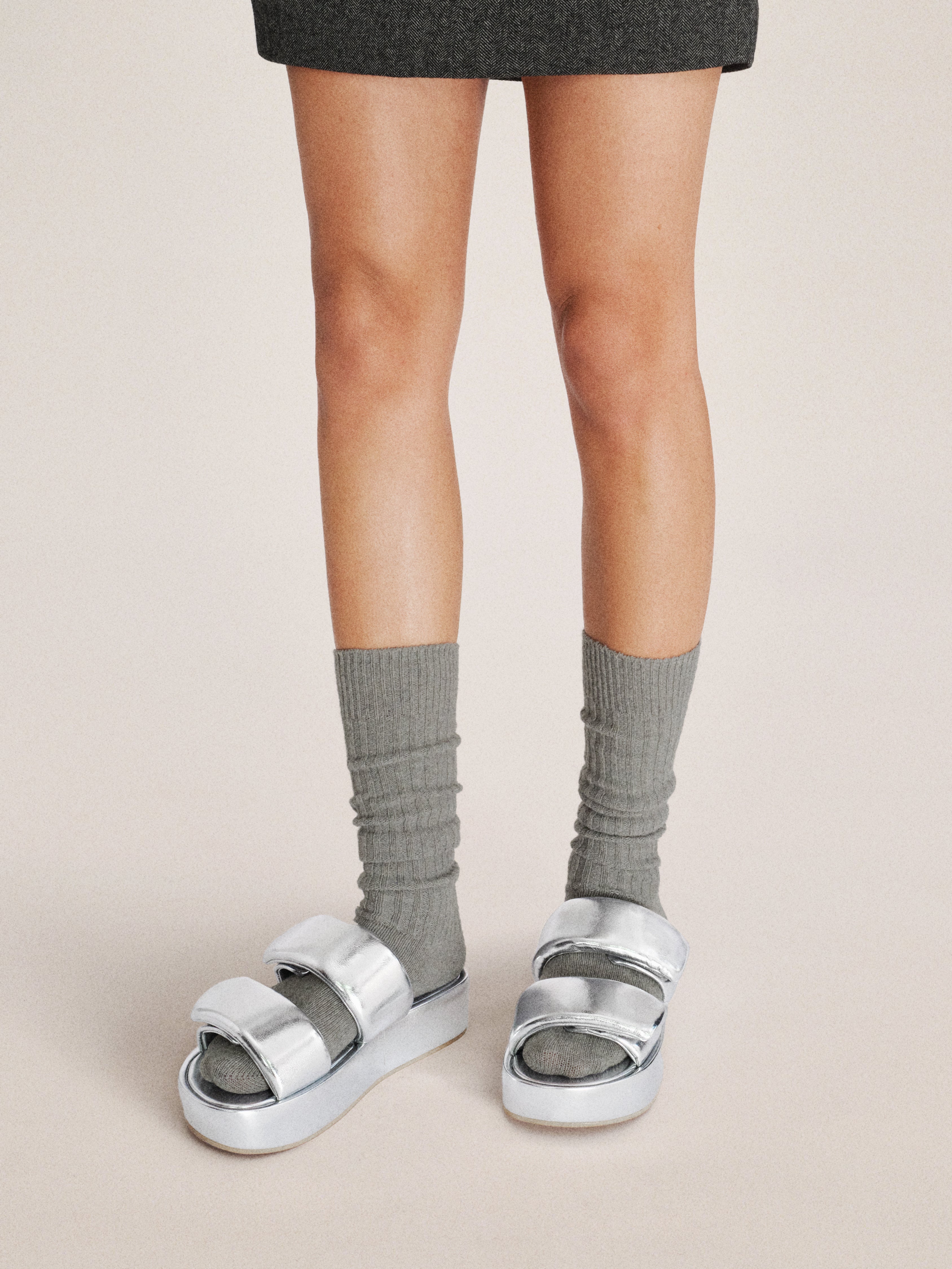 Lexi Metallic Sandal - Silver | JW PEI
