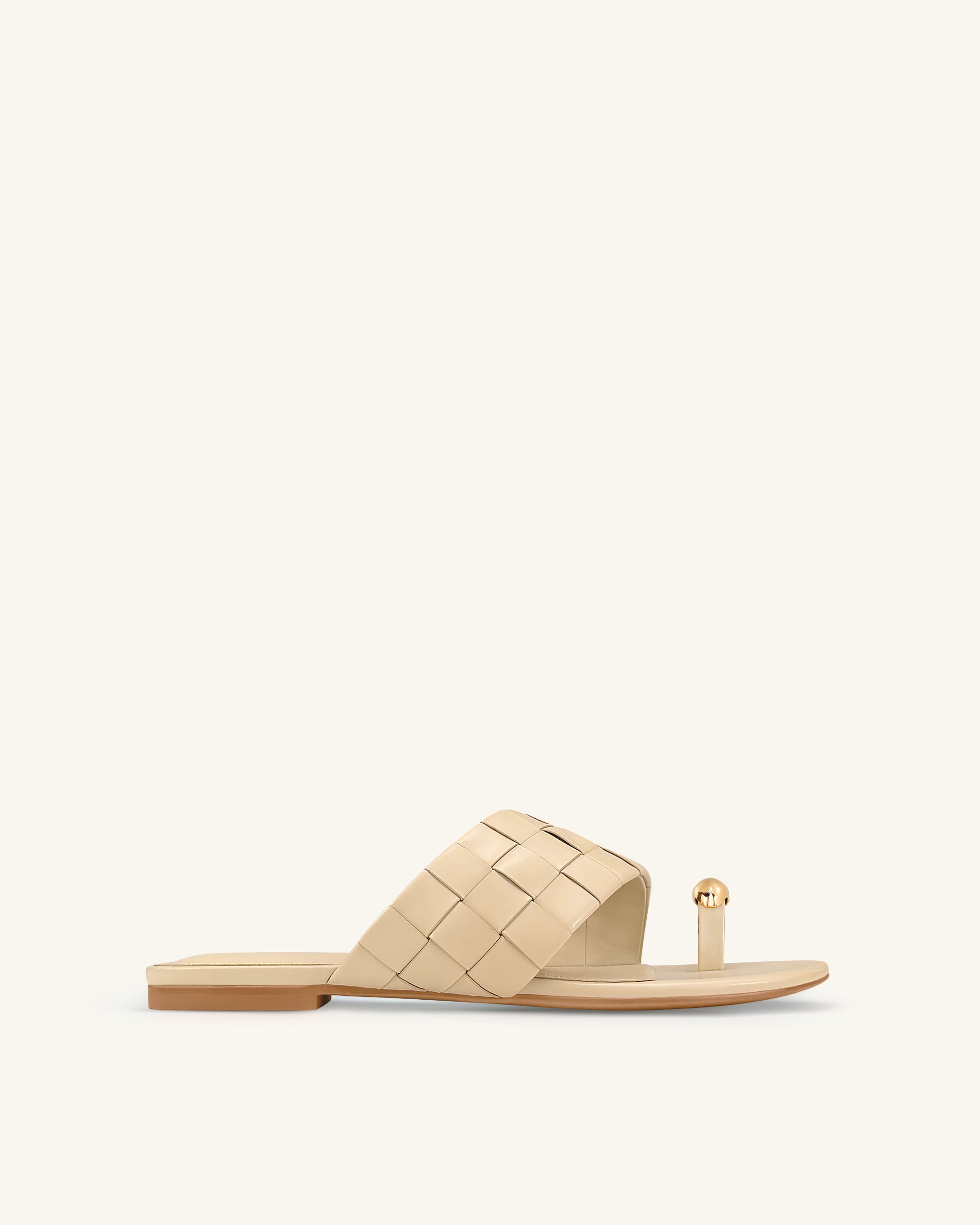 Ava Woven Toe Sandals - Neutral