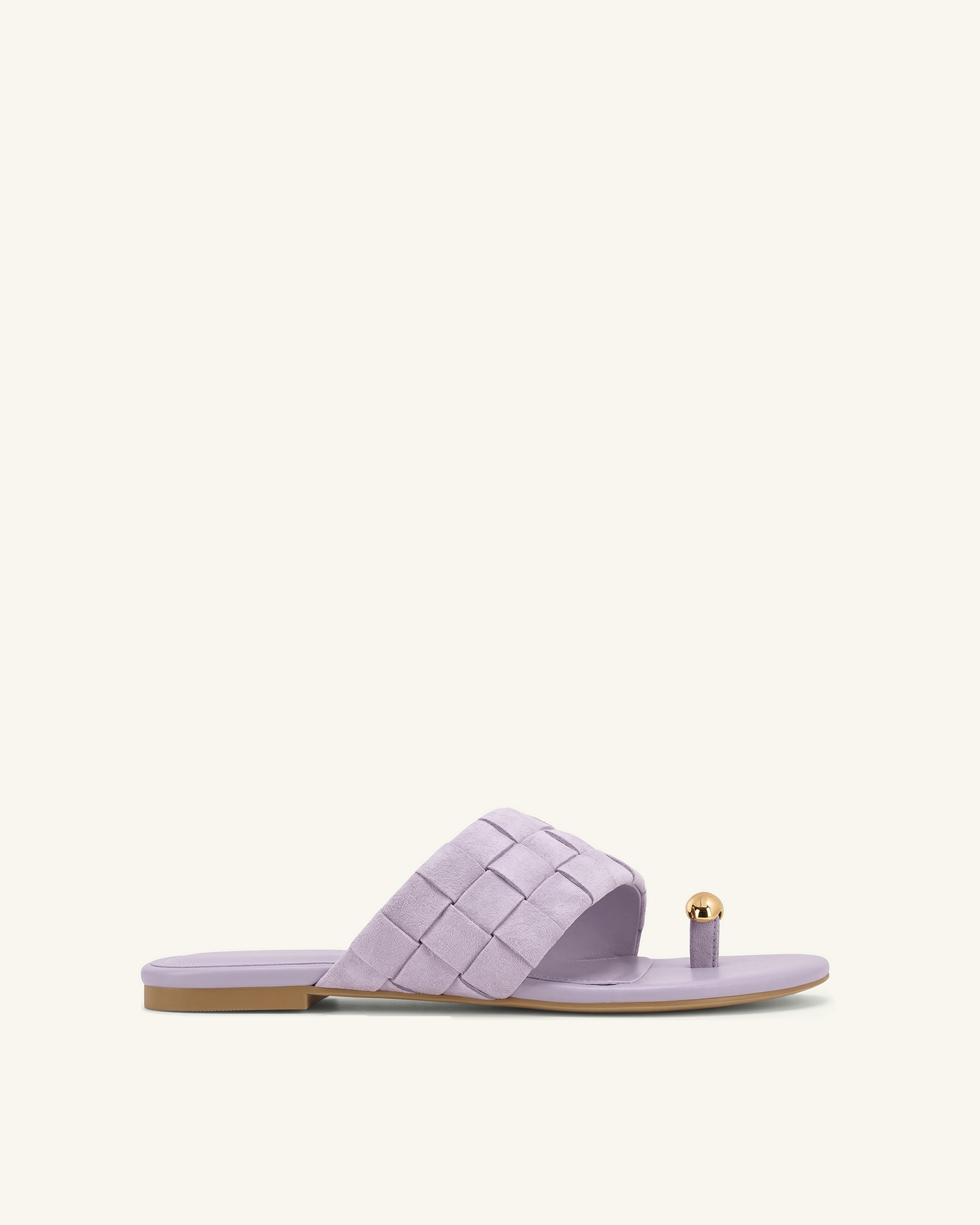 Ava Woven Toe Sandals - Purple