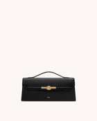 Lena Metal Rope Knot Top Handle Bag - Black