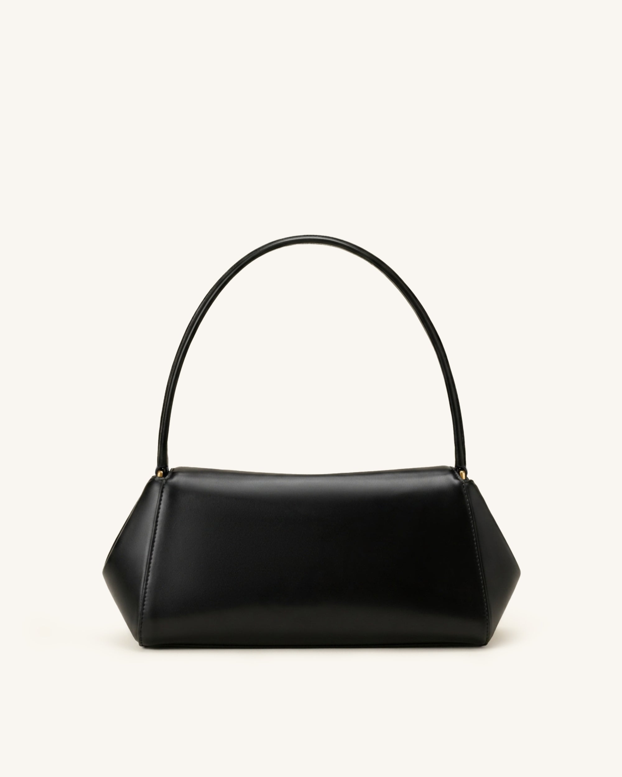 Lucia Turn-Lock Flap Shoulder Bag - Black | JW PEI