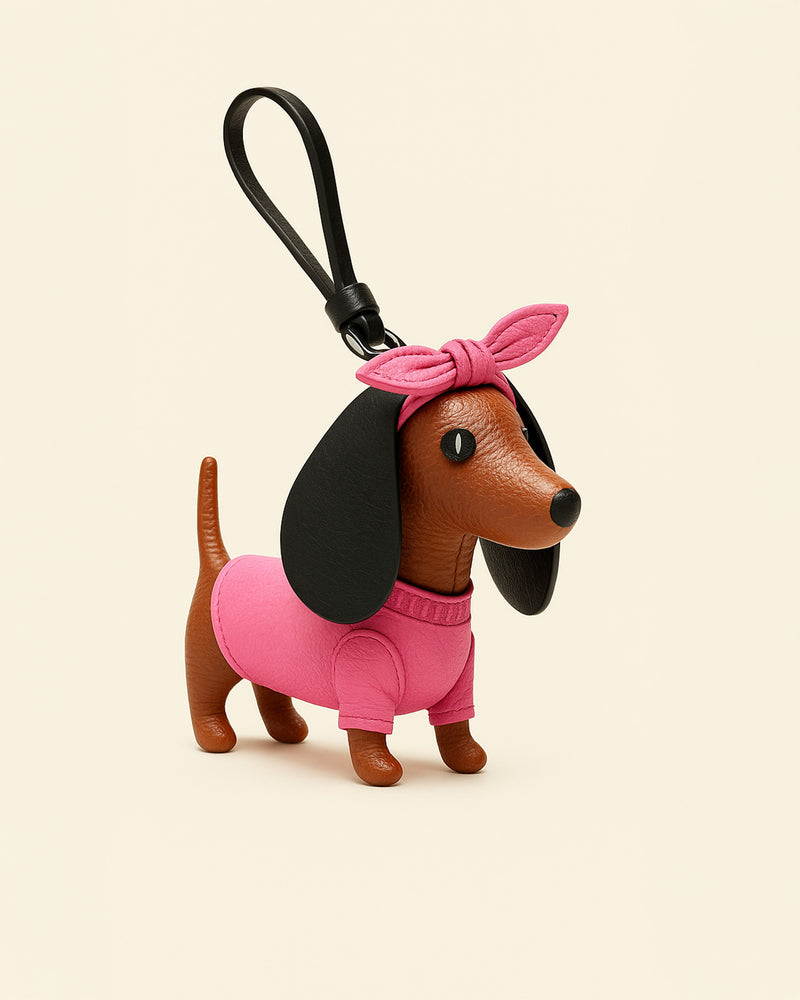 Dachshund Bag Charms Keychain - Multicolor