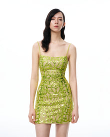 Aurelia Sequin Mini dress - Lime Green | JW PEI Aurelia Sequin Mini dress - Lime Green | JW PEI