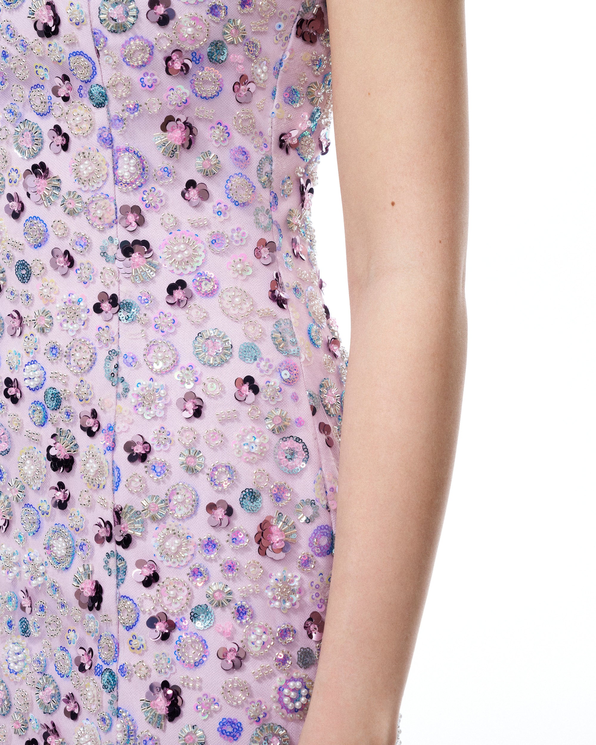 Esme Floral Sequin Embroidered Mini Dress - Purple | JW PEI Esme Floral Sequin Embroidered Mini Dress - Purple | JW PEI
