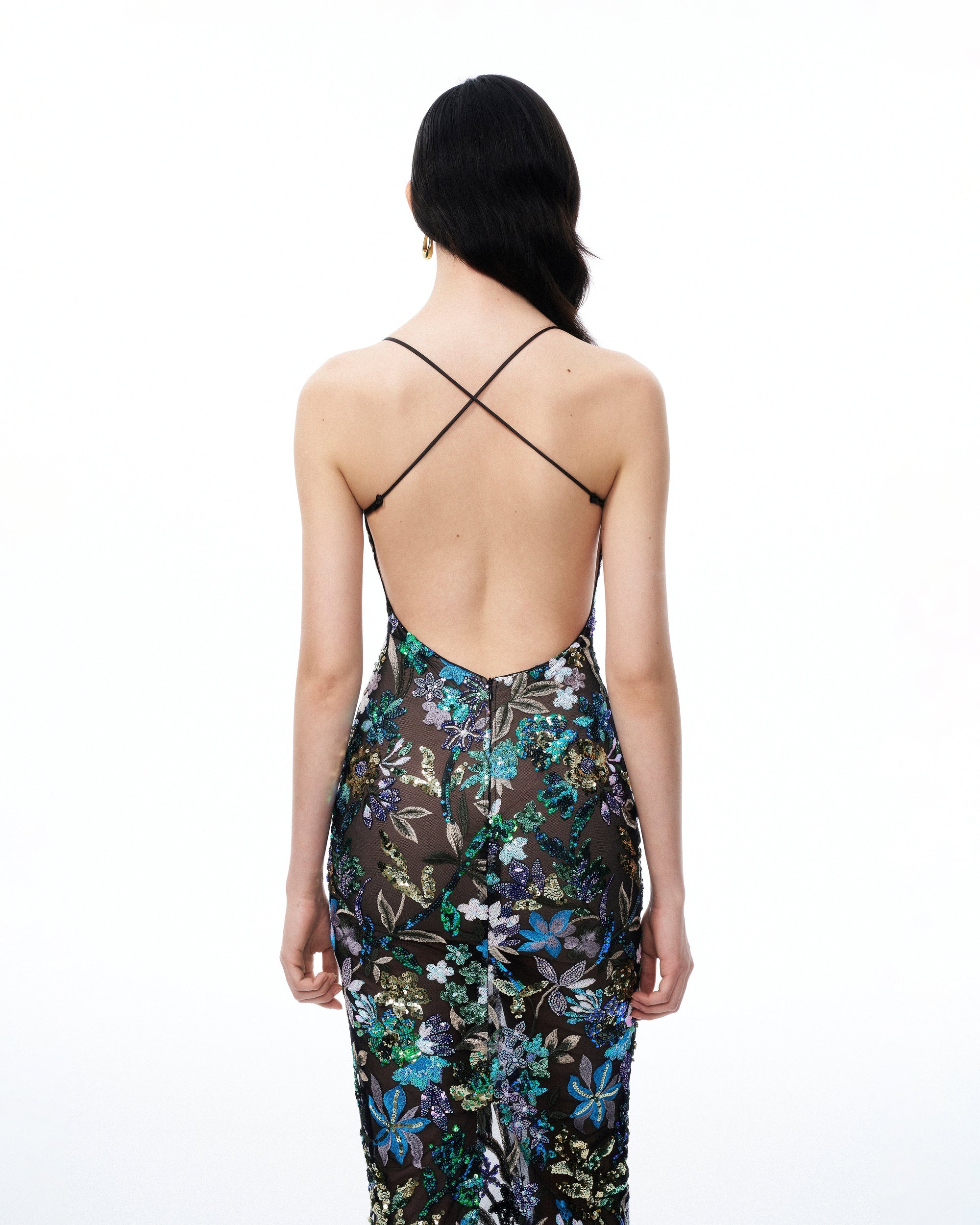black multi sequin dress Cute Multi Sequin Dress - Mini Skater Dress - Black Sequin Dress